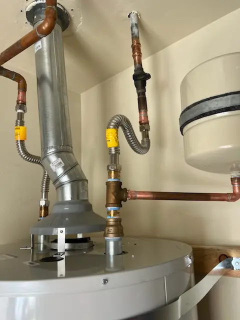 Water heater installation and plumbing repair in Bournedale
